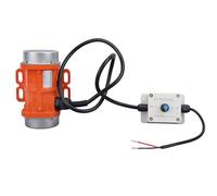 Luqeeg Motore di Vibrazione CC, Guscio in Lega di Alluminio, Controller di velocità, Vibratore in Cemento AC110V 3600 Giri/Min da 100 W per Tabella, Rimozione della Pietra a densità, (15W)