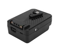 Luqeeg Piastra Batteria con Attacco a V, Ingresso e Uscita PD 100 W con Porte CC D Tap per Apparecchiature di Illuminazione della Fotocamera, Compatibile con Batterie con Attacco a V e Batterie per