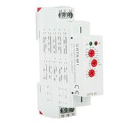 Luqeeg Relè Temporizzato Multifunzione, CA- 12v~240v 10 Funzioni Selezionabili Contattore Modulare Piccolo per Guida Din con Indicatori Led E Relè Temporizzato per Apparecchiature