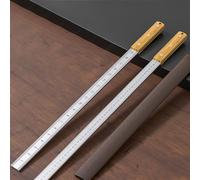 Luqeeg Righello Resistente, Strumento di Misurazione Metrico Imperiale Portatile a Doppia Scala, Righello Multiuso per la Rottura del Vetro di Emergenza, Studenti, Falegnami,