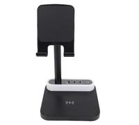 Luqeeg Supporto per Caricabatterie Wireless, Stazione di Ricarica Rapida da 15 W, Luce Notturna 1 Porta USB 2 Tipo C Supporto per Telefono, Tablet, Camera da Letto di Casa