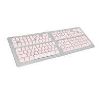 Luqeeg Tasti di Budino, individualità e Belli, Realizzati in PBT, Altezza OEM 129 Tasti, Iniezione a Due Colori, Pastello, Design Ergonomico, Decorare la Tastiera, Appropriato per Meccanico (Roseo)
