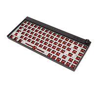Luqeeg Tastiera Meccanica, Tastiera con Illuminazione RGB 84 Tasti, Tastiera Personalizzata Cablata Hot Swap Wireless 2.4G BT 3.0 5.0 Tipo C Connect Tastiera Meccanica Fai-da-Te per Win (Nero)