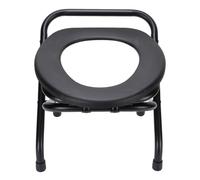 Luqeeg Toilette da Commodo del Capezzale | Sedia da Commodo Pieghevole Pesante | Sedile del Water Rialzato Portatile | Sedia Doccia | Vasino per Adulti, Anziani, Disabili, Incinta (38 cm)