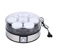 Luqeeg Yogurtera Eléctrica 20 W Acero Inoxidable Portátil Yogurtera Casera Multifuncional Electrodomésticos de Cocina para Mermeladas Postres Mermeladas de Frutas Postres Cremosos