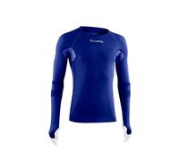 Lurbel Cristallo Long Sleeves, Maglietta termica, primo strato termoregolatore, maglietta da trekking, traspirante, anti-odore., blu royal, M