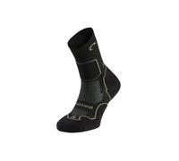 Lurbel Logan Five, calzini senza cuciture, calzini da trekking, calzini anti-vesciche, anti-odore e traspiranti. Unisex., Nero/sottobosco, X-Large