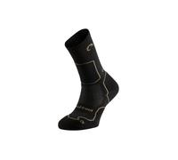 Lurbel Logan Five, calzini senza cuciture, calzini da trekking, calzini anti-vesciche, anti-odore e traspiranti. Unisex., Nero/Verde Sottobosco, M