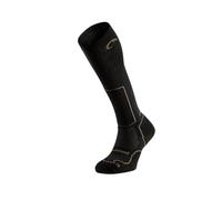 Lurbel Logan Six, calzini senza cuciture, calzini da trekking, calzini anti-vesciche, anti-odore e traspiranti. Calzini unisex, Nero/Verde Sottobosco, S