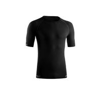 Lurbel Merino Lite Short Sleeves, Maglietta in lana, maglietta termica, maglietta interna, maglietta a maniche corte, maglietta leggera. Uomo, Nero , L