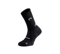 Lurbel Mountain Five, calzini Hikking, calzino senza cuciture, calzini anti-vesciche e anti-odore, calcmontagna. Unisex, Nero/Grigio Ghiaccio, L