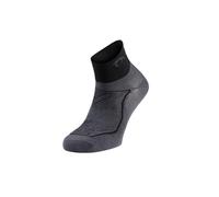 Lurbel Race, Calzini da corsa, leggeri, anti-vesciche, traspiranti, anti-odore, calzino senza cuciture, calzino alla caviglia., Marengo/nero, L