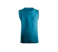 Lurbel Samba Singlet, maglietta traspirante, maglietta anti-odore, maglietta da traino, canottiera, maglietta da uomo., turchese/nero, L