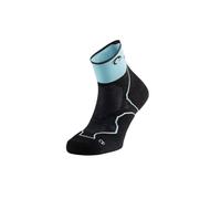 Lurbel Sfida Three, calze da trail running, calze anti-vesciche, anti-odore, calze traspiranti da montagna, unisex., Blu Costa/Nero, S