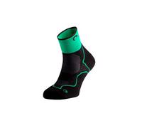 Lurbel Sfida Three, calze da trail running, calze anti-vesciche, anti-odore, calze traspiranti da montagna, unisex., Nero / Verde, S