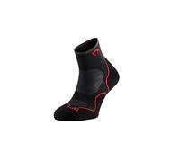Lurbel Sfida Three, calze da trail running, calze anti-vesciche, anti-odore, calze traspiranti da montagna, unisex., nero / rosso, L