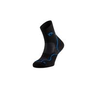 Lurbel Terra Four, calzini anti-vesciche, calzini da trekking, calzini da passeggio, senza cuciture e traspiranti, calzini Unisex., Nero/Blu reale, S