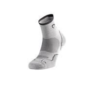 Lurbel Terra Three, calze anti-vesciche, calze da trekking, calze da passeggio, senza cuciture e traspiranti, calze Unisex., grigio scuro, S