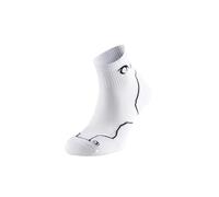Lurbel Terra Three, calze anti-vesciche, calze da trekking, calze da passeggio, senza cuciture e traspiranti, calze Unisex., Bianco / nero, M