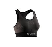 Lurbel Top in cristallo, top sportivo per fitness, reggiseno da corsa, reggiseno per trail running, yoga, grigio, M