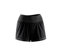 Lurbel Venus Shorts W, maglia tecnica corsa, maglia da allenamento, maglia da corsa, maglia da donna., Nero/Grigio Ghiaccio, M