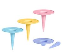 Lurch 10360 - Set di 4 sottobicchieri per bevande e snack, in plastica