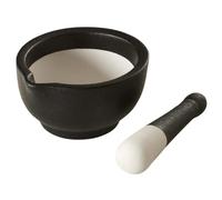 Lurch 210152 - Mortaio e pestello in porcellana ideale per tritare, macinare e mescolare spezie, erbe, paste molto altro