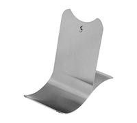 Lurch 210161 - Supporto da cucina per libri di cucina/smartphone/tablet, in acciaio inox, colore: Argento