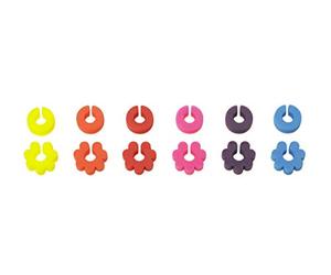 Lurch 210220 Fancy Rings Segnabicchiere in silicone, set da 12