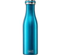 Lurch 240851 - Thermos per bevande calde e fredde, in acciaio INOX, a doppia parete, 0,5 l, colore: Blu acqua