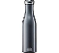 Lurch 240854 Thermos per Bevande Calde e Fredde in Acciaio Inox a Doppia Parete 0,5 l, Metallizzato, Inossidabile, Antracite/Metallico