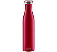 Lurch 240926 - Thermos per bevande calde e fredde, in acciaio inox a doppia parete, 0,75 l, colore: Bordeaux