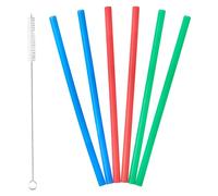 LURCH 70242 - Cannucce in silicone, 20 cm, set da 6 pezzi, con spazzola per la pulizia