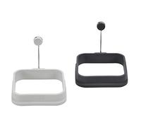 Lurch 70273 - Set di 2 formine quadrate in silicone di alta qualità, senza BPA, colore: grigio chiaro