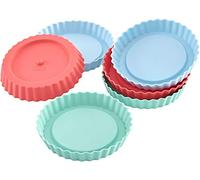 Lurch 83016 FlexiForm tortelett Confezione da Pezzi, Silicone, Multicolore, 12 x 12 x 2 cm