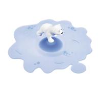 Lurch Beach Arctic Summer 210832 - Coperchio in vetro in silicone platino premium senza BPA, Ø 10,5 cm, colore: Blu