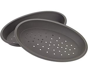 Lurch, Teglia per Pizza, Set da 2 pz., Marrone (Braun)