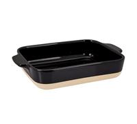 Lurch Terra Nova - Stampo per forno in ceramica, 24,6 x 16,5 x 5,1 cm, colore: Nero/Crema