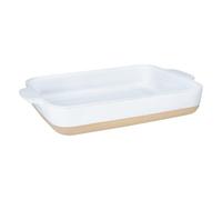 Lurch Terra Nova - Stampo per forno in ceramica, 29,8 x 20,7 x 5,1 cm, colore: Bianco/Crema