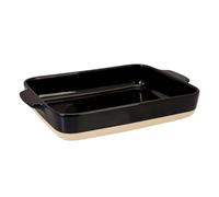 Lurch Terra Nova - Stampo per forno in ceramica, 29,8 x 20,7 x 5,1 cm, colore: Nero/Crema