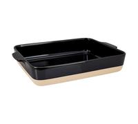 Lurch Terra Nova - Stampo per forno in ceramica, 32 x 14,5 x 6,6 cm, 2700 ml, colore: Nero/Crema