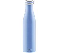 Lurch - Thermos per bevande calde e fredde, in acciaio INOX a doppia parete Perla blu