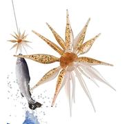 Lure Artificiale Riccio di Mare Artificiale Bicolore per la Pesca con | Esca Riccio Di Mare Elastica Per la Pesca di Branzino Trota Crappie Pesce Gatto in Acqua Salata da Riva Lago e F
