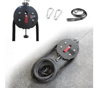 LURECAQING Endless Rope Trainer,Allenamento con Corda Infinita,Portable Cable Pulley System,Adjustable Resistance,Muscle Endurance/Upper Extremity Physical Training/Body Coordination Exercises Red