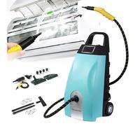 LURECAQING Pulitore a Vapore Portatile Multiuso ad Alta Pressione 3.5L - 9 Accessori Pulizie Specifiche - Uso Domestico Vetri Cucina, Divani e Tappeti - Auto per Sedili, Tappezzeria e Angoli Blue