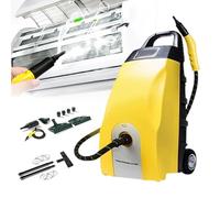 LURECAQING Pulitore a Vapore Portatile Multiuso ad Alta Pressione 3.5L - 9 Accessori Pulizie Specifiche - Uso Domestico Vetri Cucina, Divani e Tappeti - Auto per Sedili, Tappezzeria e Angoli Yellow