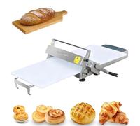 LURECAQING Sfogliatrice Manuale Pieghevole, per Panetteria, Pizza e Croissant, Sfogliatrice per Pasticceria in Acciaio Inox, Spessore Regolabile da 0,5 a 25 mm, Uso Commerciale e Domestico 90 * 40cm