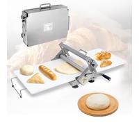 LURECAQING Sfogliatrice Professionale, Macchina per Pasta Sfoglia, con Spessori Regolabili, per Croissant, Pizza e Pasta, Superficie Antiaderente in PP, Facile da Pulire 90 * 40cm