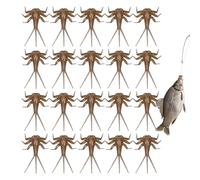 Lures da a mosca bassa, a mosca per trota - 20 x mosca realistica attaccante - esca per alla trota a mano, componenti del corpo ninfa, kit assortimen