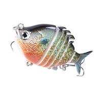 Lures da al Bar, esche da dorate,Swimage a Pesci multigiunti con gancio - Esca per naufragare lenta colorata, attrezzatura da alla linea per esterni